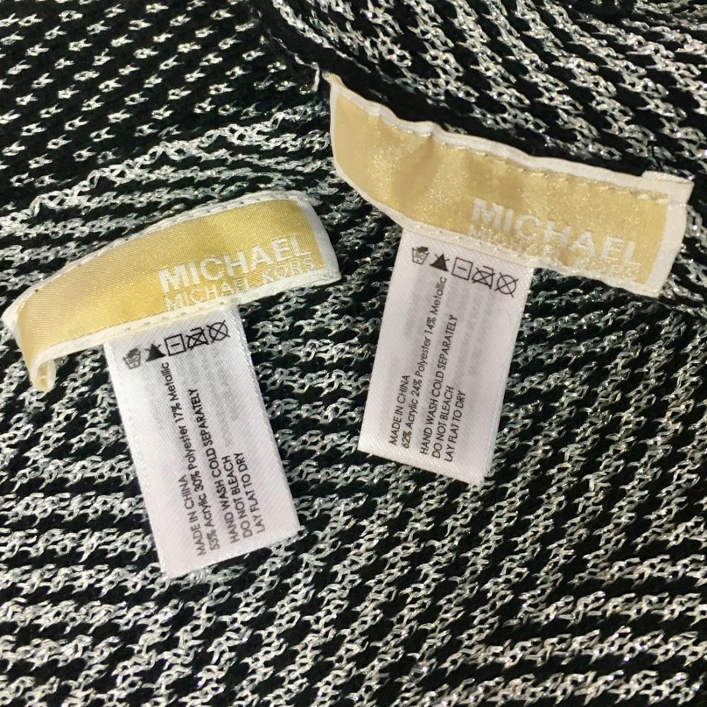 Michael Kors Zig Zag Scarf & Beanie Hat Set - NEW - Picture 6 of 7